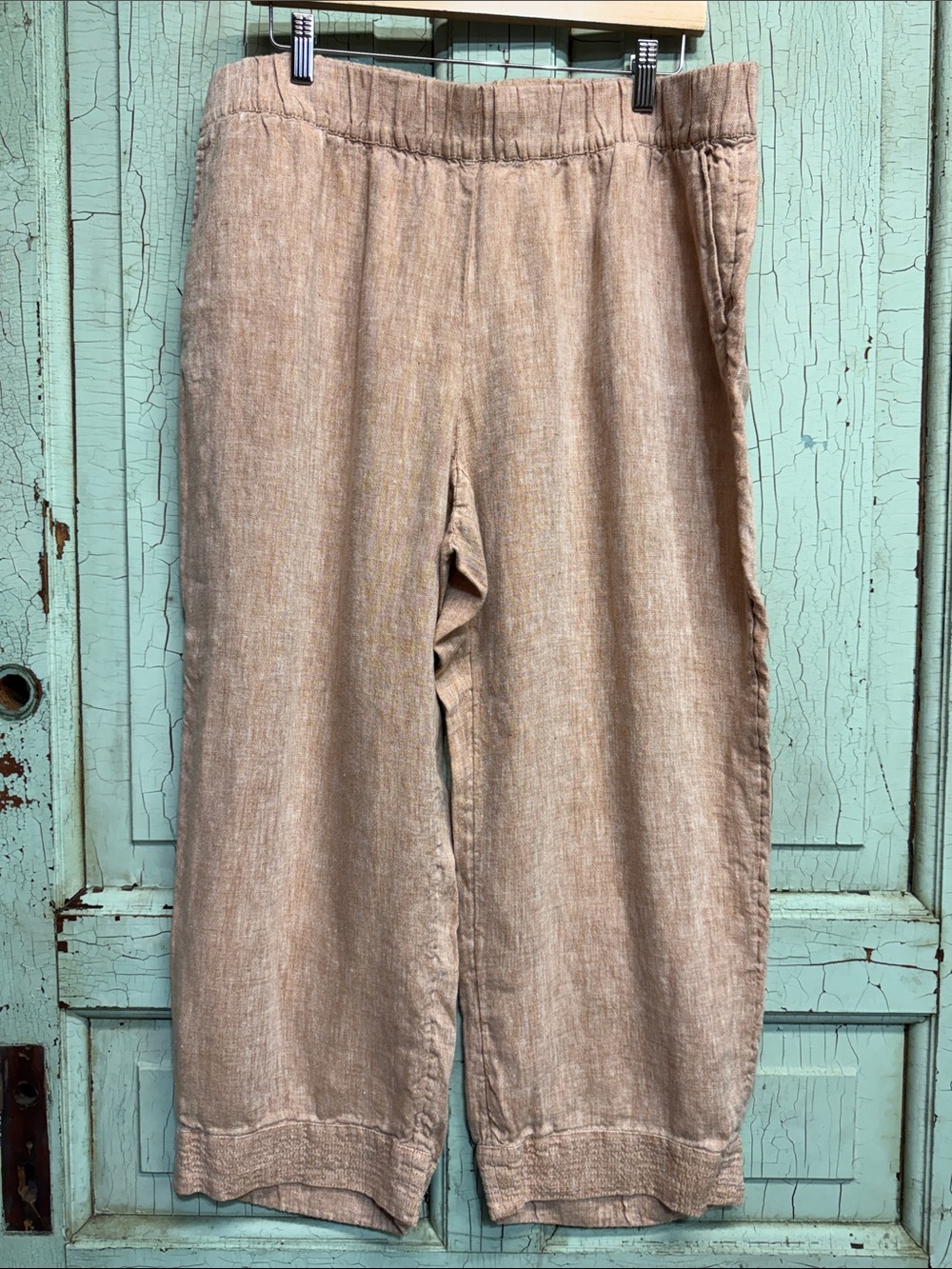 Pure Jill Linen Cropped Pants